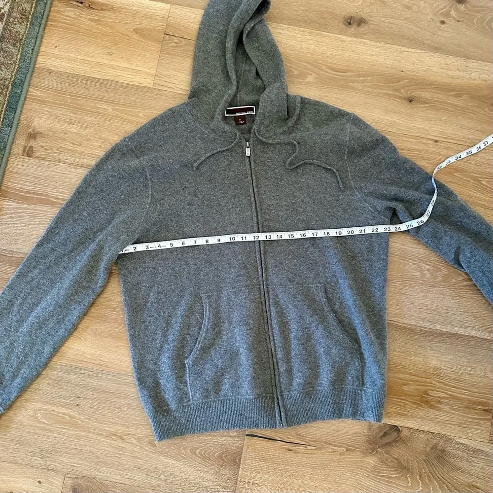 Mens Michael Kors Cashmere Zip Hooded Sweater